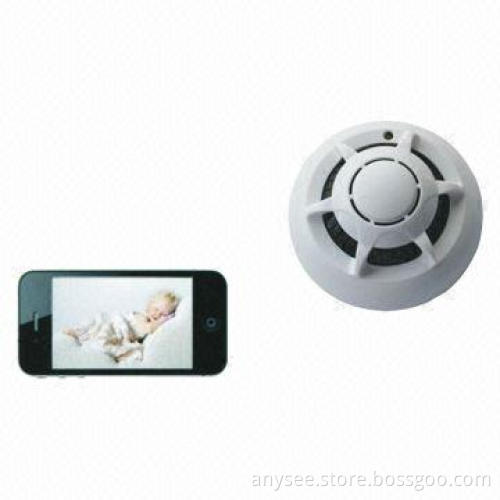 Smoke Detector IP Hidden Camera with Long Work Time and Motion Detection